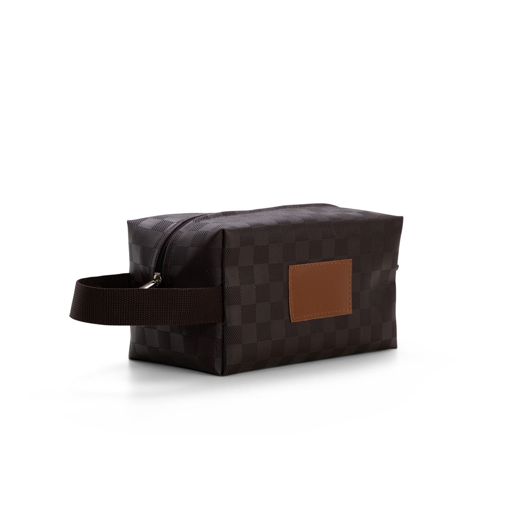 NECESSAIRE BOX XADREZ COM ALÇA 